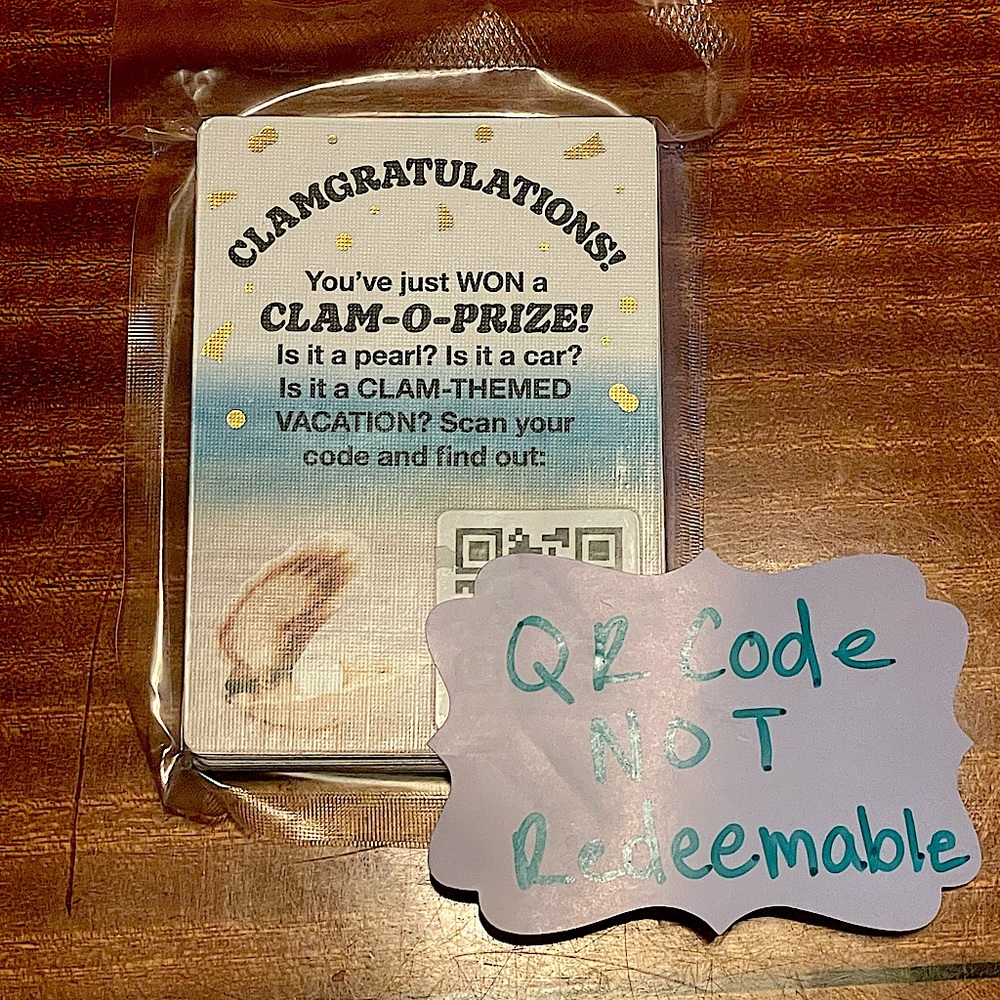 Cards Against Humanity Clam-o-naise card pack